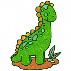 Dinosaur Embroidery Design 6